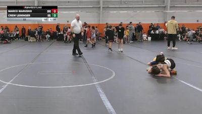 52 lbs Finals (2 Team) - Crew Leininger, Notre Dame Lions vs Marco Marusko, Silo WC