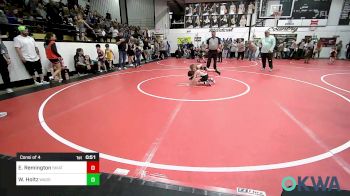 52 lbs Consi Of 4 - Eli Remington, Skiatook Youth Wrestling 2022-23 vs Wyatt Holtz, Wagoner Takedown Club