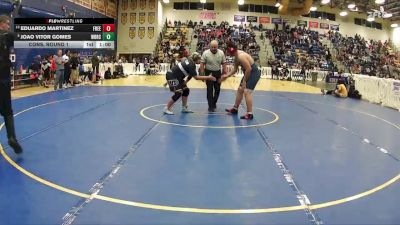 285 lbs Cons. Round 1 - JOAO VITOR GOMES, West Boca Raton Community High School vs Eduardo Martinez, Freedom