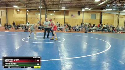 133 lbs Quarterfinal - Hoyt Hvass, North Idaho College vs Connor Crum, Unattached