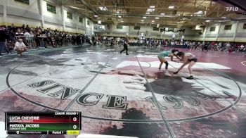 115 lbs Champ. Round 1 - Mataya Jacobs, Cobbler Kids vs Lucia Cheverie, Dickinson Midgets