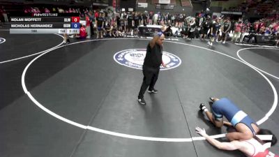 165 lbs Nolan Moffett, SJWA - San Joaquin Wrestling Association vs Nicholas Hernandez, KCWA - Kern County Wrestling Association