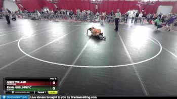 165 lbs Cons. Round 2 - Ryan Muslimovic, Illinois vs Andy Weller, Wisconsin