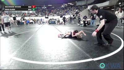 54 lbs Consolation - Mackenzie Woods, Warhorse Wrestling Club vs Rikki Olsen, Mojo Grappling Academy