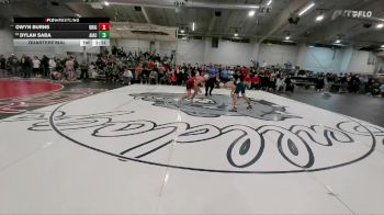 126 lbs Quarterfinal - Owyn Burns, Brighton vs Dylan Saba, Air Academy