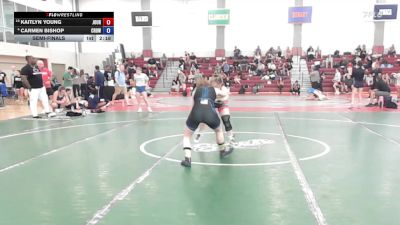 134 lbs Semifinal - Kaitlyn Young, Journeymen WC vs Carmen Bishop, Crown City Wrestling Club
