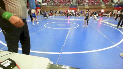 86 lbs Semifinal - Matthew Salazar, Bartlesville Junior High vs Trey Howell, Bixby JH Boys