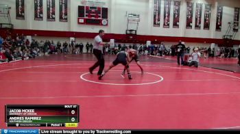 157 lbs Champ. Round 1 - Andres Ramirez, Southern Oregon vs Jacob McKee, University Of Oregon