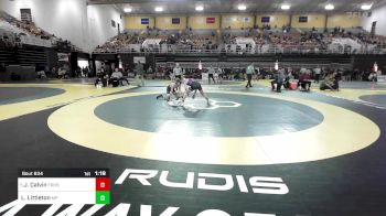 120 lbs Quarterfinal - Joseph Calvin, Father Ryan High School vs Lukas Littleton, Malvern Prep