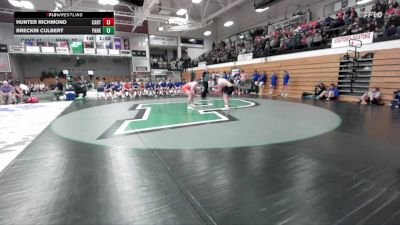 285 lbs Quarterfinals (8 Team) - Hunter Richmond, Canton vs Breckin Culbert, Parkston