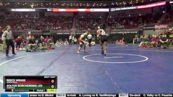 3A-220 lbs Cons. Round 3 - Reece Wrage, North Polk vs Kolton Borcherding-Johnson, Norwalk