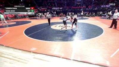 3A 215 lbs Quarterfinal - Evan Jocic, Chicago (Taft) vs Joseph Favia, Aurora (Marmion Academy)