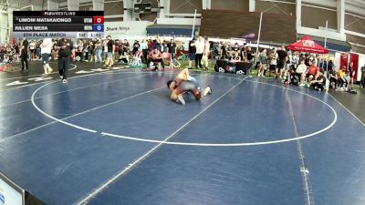 144 lbs 5th Place Match - Limoni Matakaiongo, Utah vs Jullien Mejia, Nevada