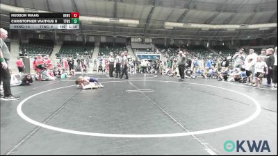 55 lbs Semifinal - Hudson Waag, Keystone Kids Wrestling Club vs Christopher Waitkus II, TTWC Cream