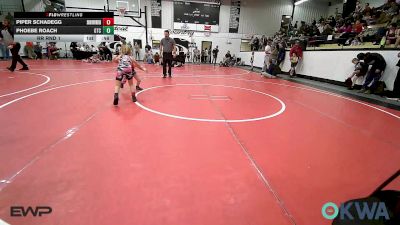 52-55 lbs Rr Rnd 1 - Piper Schadegg, Skiatook Youth Wrestling vs Phoebe Roach, Grove Takedown Club