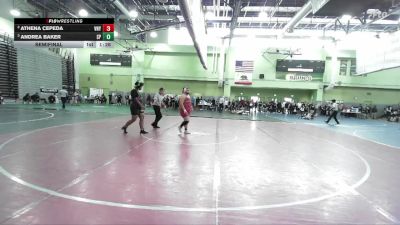 235 lbs Semifinal - Andrea Baker, SAN PEDRO vs Athena Cepeda, Van Nuys