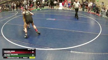 110 lbs Champ. Round 1 - Alyssa Saldate, Gold Rush vs Paysen Deim, Wasatch WC