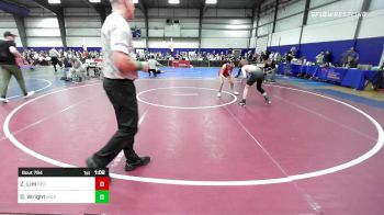 94 lbs Quarterfinal - Zachary Lim, Red Roots WC vs Dylan Wright, Milford MA