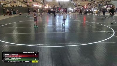 73 lbs Quarterfinal - Madelyn Boss, Tullahoma Take Down Club vs Finley Mashburn, Arab Youth Wrestling