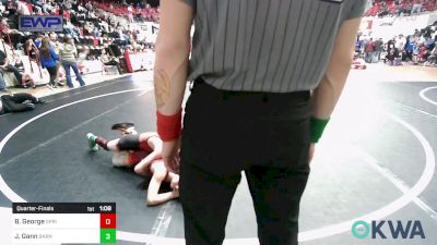 73 lbs Quarterfinal - Beckett George, Springdale Elite vs Judson Gann, Barnsdall Youth Wrestling