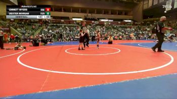 52 lbs Semifinal - Dexter Morgan, Prairie Grove Youth Wrestling vs Emmett Myers, Rogers Iron Wrestling Club