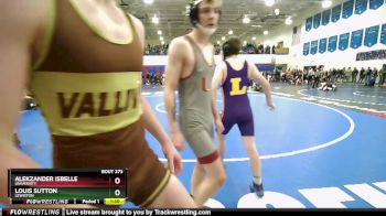 120 lbs Cons. Round 2 - Louis Sutton, Lewiston vs Alekzander Isbelle, University