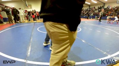 43 lbs Rr Rnd 1 - Jackson Purvis, Collinsville Cardinal Youth Wrestling vs Dawsyn Hawkins, Wagoner Takedown Club