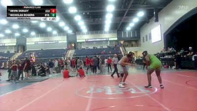 285 lbs Semifinal - Nicholas Rogers, Mt. Olive vs Devin Dudley, Life NCWA