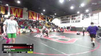 165 lbs Cons. Round 2 - Gradon Rose, Mission Viejo vs Brian Vaca, Mission Viejo