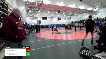 124 lbs Round Of 32 - Justine Zhao, Tottenville vs Jared Sarango, Maspeth