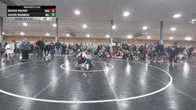 150 lbs Consi Of 8 #2 - Izayah Prater, Hughesville vs Coltin Warrick, Millport