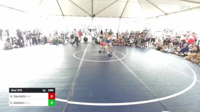 165 lbs Quarterfinal - Andrew Saucedo, Riverside Rascals vs Colin Baldwin, Fall Guys