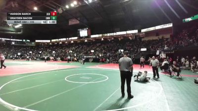 110 lbs Semifinal - Drayden Bacon, CWWA vs Hudson Barch, SCRA