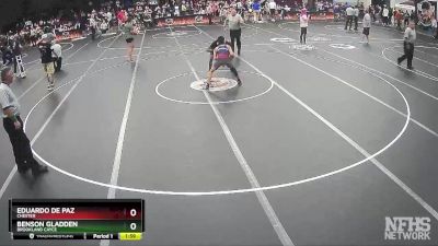 3A 106 lbs Quarterfinal - Eduardo De Paz, Chester vs Benson Gladden, Brookland Cayce