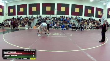120 lbs 1st Place Match - Casey Burns, Willoughby South High School vs Tommy Beaver, Madison