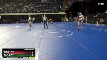 141 lbs Cons. Round 3 - Nate Noda, Westminster vs Darian Diaz, Dubuque