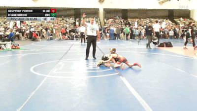 52-B lbs Consi Of 8 #2 - Geoffrey Poirier, Burrillville Lightning vs Chase Shrom, Shore Elite Wrestling Club