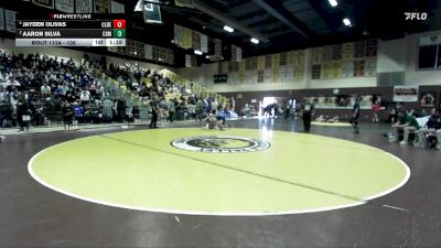 126 lbs Semifinal - Jayden Olivas, Clovis East vs Aaron Silva, Corona Del Mar