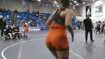 160 lbs Cons. Round 4 - Aniya Mciver, Delaware State vs Teagan Aurich, Indiana Tech