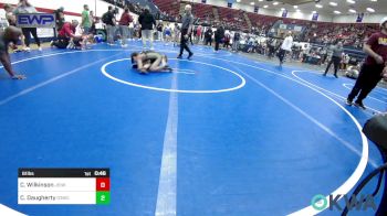 61 lbs Consi Of 4 - Callen Wilkinson, Jenks Trojan Wrestling Club vs Cage Daugherty, D3 Wrestling Cluib