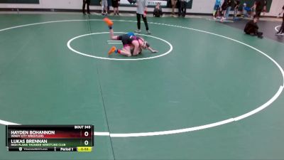 85 lbs Cons. Round 5 - Hayden Bohannon, Windy City Wrestlers vs Lukas Brennan, High Plains Thunder Wrestling Club