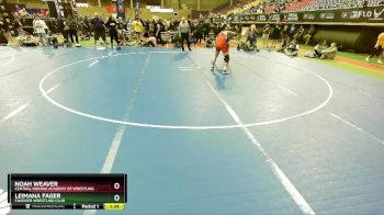 190 lbs Semifinal - Noah Weaver, Central Indiana Academy Of Wrestling vs Leimana Fager, Charger Wrestling Club