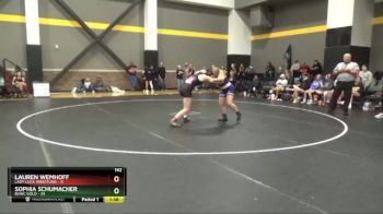 142 lbs Round 2 (16 Team) - Sophia Schumacher, BVWC Gold vs Lauren Wemhoff, Lady Luck Wrestling