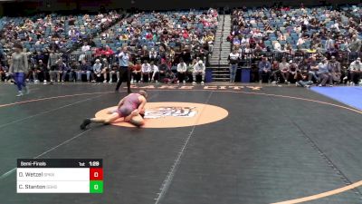 144 lbs Semifinal - David Wetzel, Spanish Fork vs Carlitos Stanton, Sunnyside