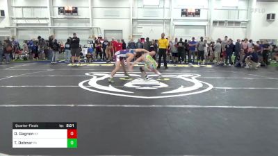 E-153 lbs Quarterfinal - Dylan Gagnon, NY vs Tyler Debnar, PA