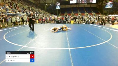 132 lbs Rnd Of 16 - Dawson Youngblut, IA vs Sean Hall, ID