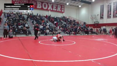 131 lbs Quarterfinal - Agnia Krakosova, Simon Fraser University vs Cadence Fineran, Linfield University