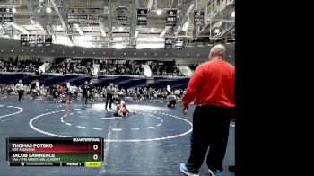 95 lbs Quarterfinal - Jacob Lawrence, SAA / Fits Wrestling Academy vs Thomas Potsko, Mat Assassins