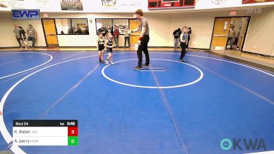 52 lbs 3rd Place - Kellyn Baker, Jay Wrestling Club vs Asa Perry, Miami