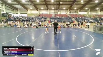 105 lbs Semis (4 Team) - SOFIA ABRAMSON, Nevada 1 vs Addison Morse, Oklahoma